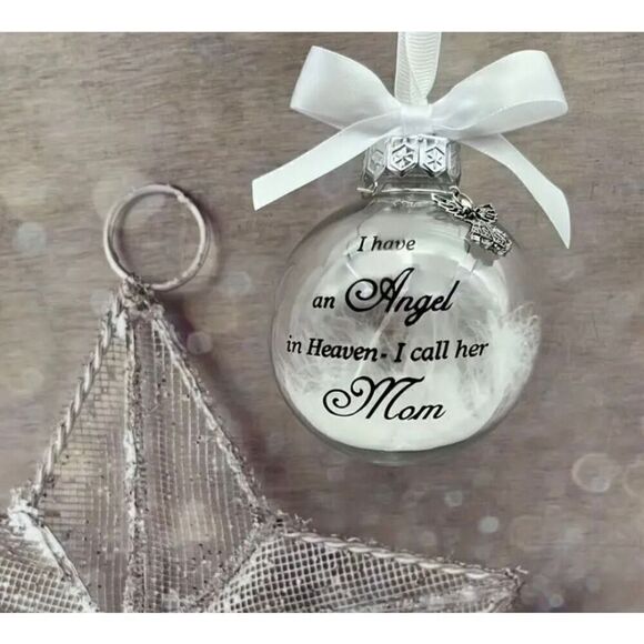 NWT Memorial Christmas "I have an Angel in Heaven-I call her Mom.” Ornam… - Picture 2 of 5